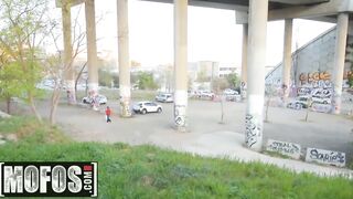 MOFOS - American Tourist Alyssa Reece blows stranger penis