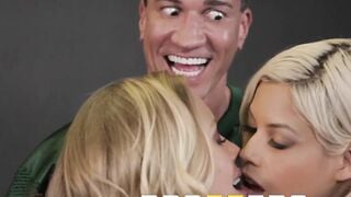 BRAZZERS - Huge Breasts Threesomes inside the Locker Room