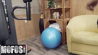 MOFOS - eastern Gym skank Ember Snow gets post workout pounding