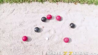 Brazzers - Mason Moore Shows off her Bocce Nuts Skill