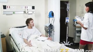 BRAZZERS - milf Doctor Lezley Zen Plays with her Vagina till she Gets some