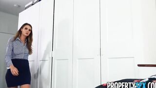 Propertysex Real Estate Agent Helps Client With Morning Wood