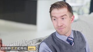 Brazzers - Big Boobed Wifey Jasmine Jae Jumps on her Hubby's Friend Long Dick