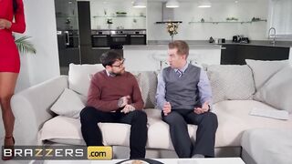 Brazzers - Big Boobed Wifey Jasmine Jae Jumps on her Hubby's Friend Long Dick