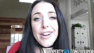 PropertySex - Big Tit tenant addicted to sex fucks landlord