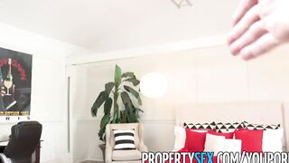 PropertySex - Big Tit tenant addicted to sex fucks landlord