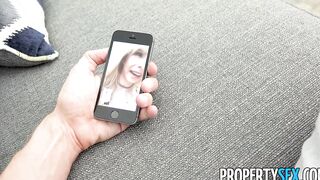 PropertySex - goddess thin blonde takes huge landlord penis