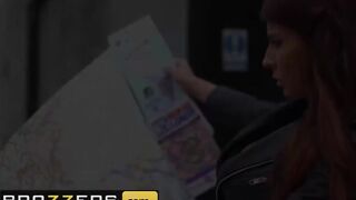 Brazzers - Madison Ivy and Danny D Desire to watch their Tour Guide Jasmine Jae Strip Nude