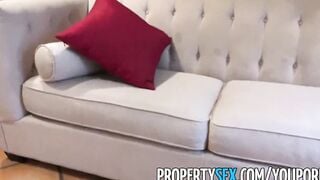 PropertySex - sexy 19 year old four months behind on rent fucks her landlord