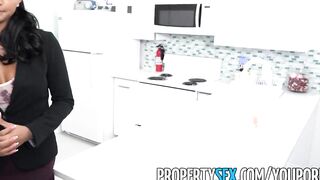 PropertySex - Hottie female property manager fucks pissed off tenant