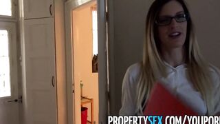 PropertySex - hot Hungarian estate agent fucks British client