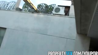 PropertySex - Goddess Spainish Bae fucks American bro looking for flat to rent