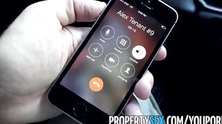 PropertySex - Landlord fucks ex-girlfriend's Beauty younger sister inside apartment