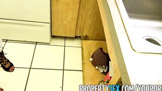 PropertySex - Sizzling beauty Hispanic sex with landlord at rental showing