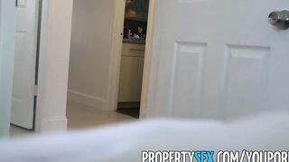 PropertySex - Long booty Hispanic real estate agent tricked inside amateur sex sex tape