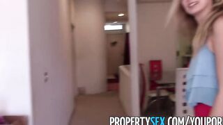 PropertySex - Stunning-looking real estate agent sex with renter into apartment