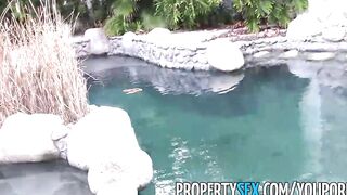 PropertySex - Super real estate agent with tight skinny body fucks to sell house