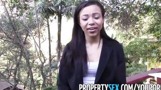 PropertySex - hot young african real estate agent private sex scene with fake client
