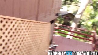 PropertySex - hot young african real estate agent private sex scene with fake client
