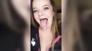 Mandie Maytag:  The Pornstar with the Big Tongue. A Compilation