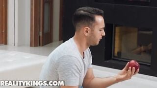 RealityKings - Raul Costa Presses Roxy Risingstar Up Against The Fridge