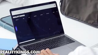 Reality Kings - Lil spinner oriental college girl May Thai takes huge penis