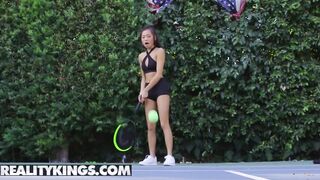 Reality Kings - Athletic chinese Vina Sky banged into locker room
