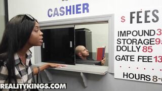 Reality Kings - Tiny tit African Tori Montana deepthroats white penis