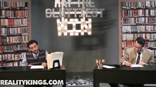 Reality Kings - 2 slutty coed School girs pounded 2 long cocks