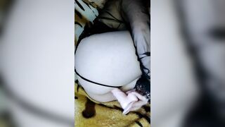 the school girl put clamps on the nipples and began to moan loudly