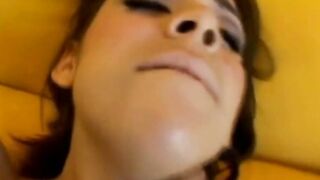 Dick blowing 18 yo whore plowed into point of view