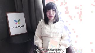 Japanese amateur Ryo with her Goddess white bra and lingerie comes to our hotel room for casting couch interview and offer head 4K pt2