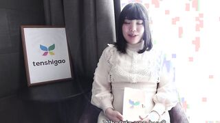 Japanese amateur Ryo with her Goddess white bra and lingerie comes to our hotel room for casting couch interview and offer head 4K pt2