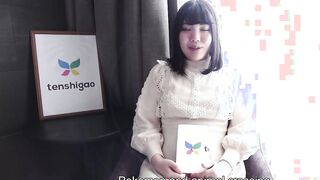 Japanese amateur Ryo with her Goddess white bra and lingerie comes to our hotel room for casting couch interview and offer head 4K pt2