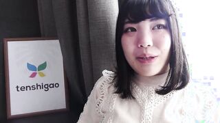 Japanese amateur Ryo with her Goddess white bra and lingerie comes to our hotel room for casting couch interview and offer head 4K pt2