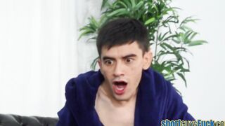 Bigbooty Hispanic pov sucking off while anal banged by little bro