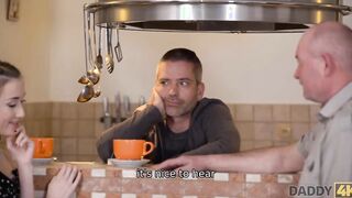 DADDY4K. Bro is having fun games while daddy pleases his gf