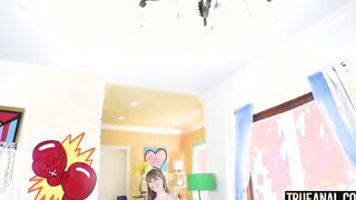 TRUE ANAL Big Tit 19 yo Angel Youngs anal addiction