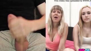 Milf and her Daughter Watching Me Jerk Off on web cam