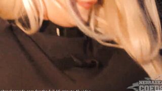 fresh irresistible blonde spinner kapri closeup masturbation into the sauna and jacuzzi simmer down