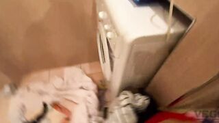 SISTER STUCK INSIDE THE BASKET & I CUM INSIDE HER VAGINA