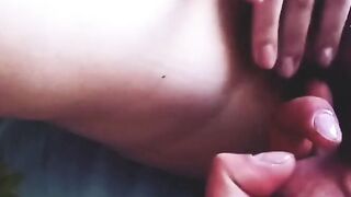 Massaging babe gets a big cock in her tight pussy after a blowjob.