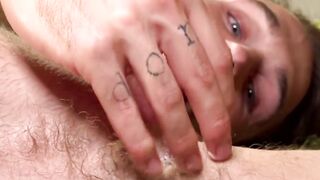 Attractive Trent Marx works cock through steady yanks