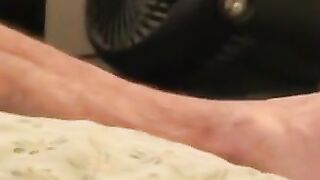 Amateur bad boy jerks off and cums right after showering