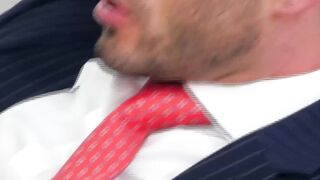 Ginger hottie Leander feeding Andy Stars holes with his meaty shaft