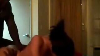 Asian MILF Cheats in a Hotel Room with Two BBC