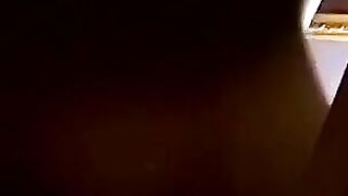 JoeSchmoeXXX.com - Black amateur blows huge lover's dick and takes anal dick with del