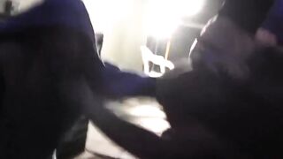 Blaine Black wraps sub in ropes and torments him with pal