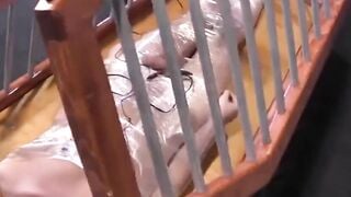 Blaine Black wraps sub in ropes and torments him with pal