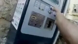 Naughty Asian GF with Big Boobs Gives a Public Blowjob
